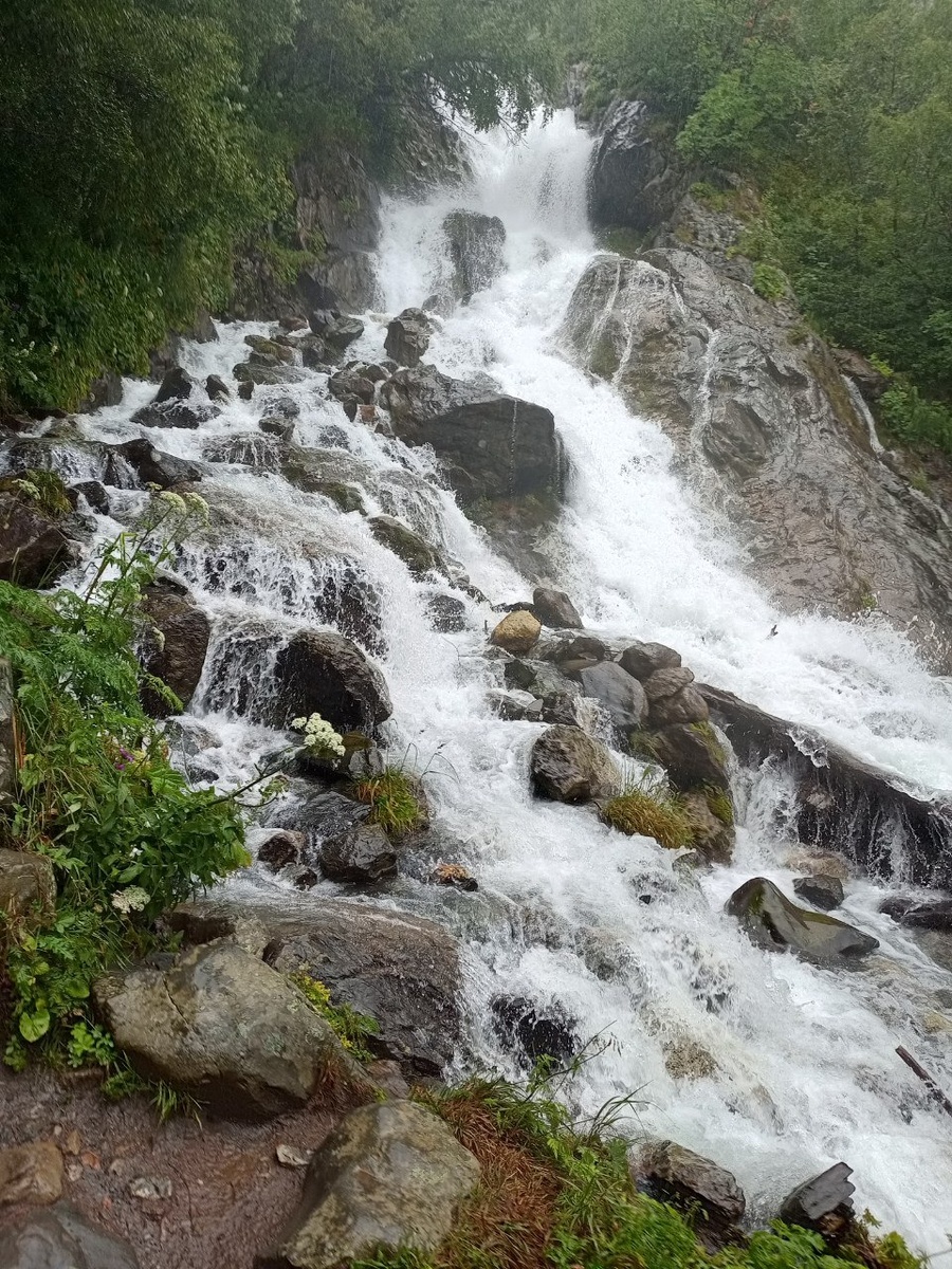Домбай, водопады