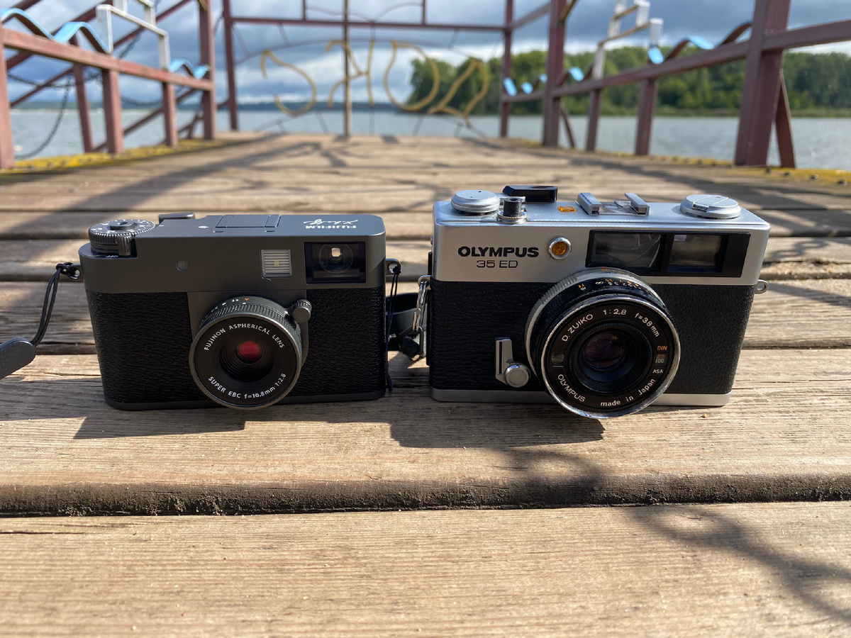 Fujifilm X half и Olympus 35ED