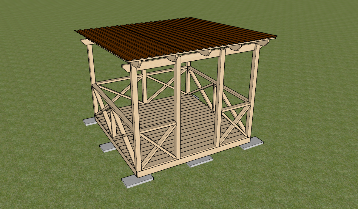 Общий вид беседки