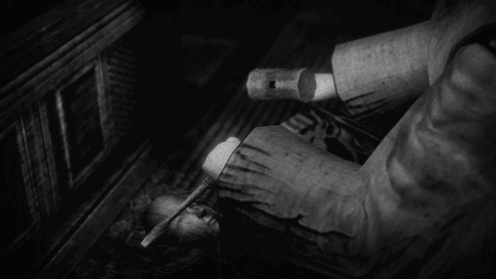 Gif картинка "Рука пытается вспомнить лицо отца"