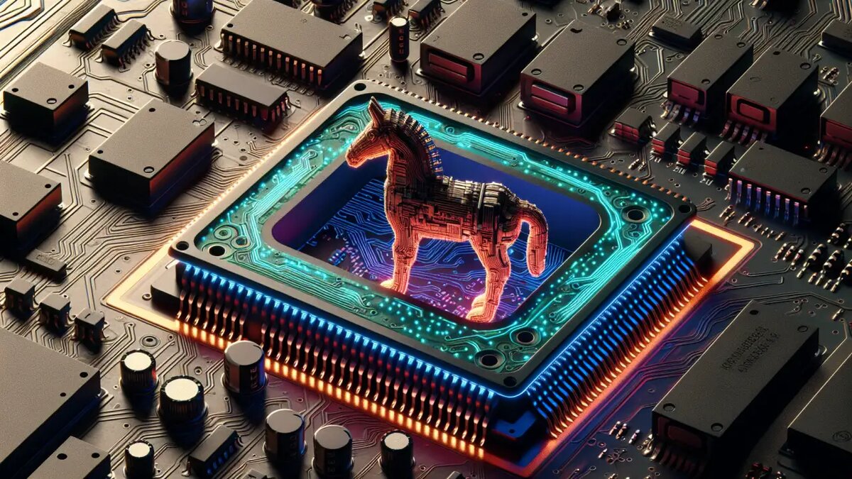    Троянская программа, изображение сгенерировано ИИ © Dall-E / Ridus.ru