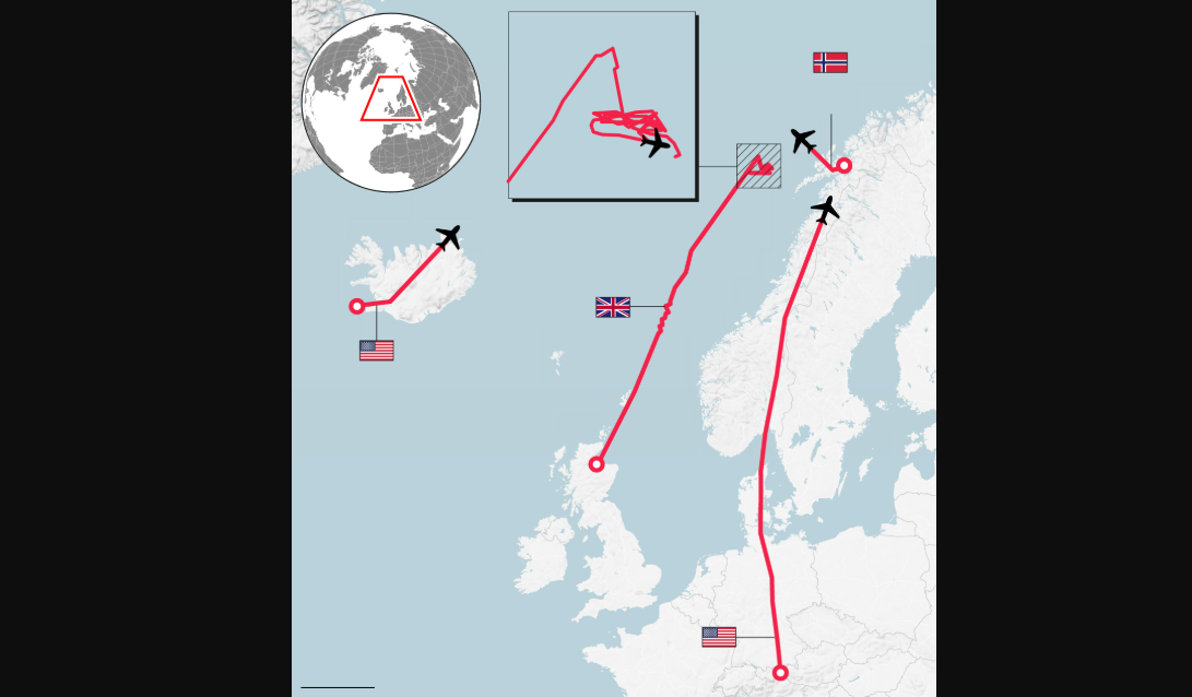    Общие контуры поисковой операции, по данным открытых источников. Источник: dailymail.co.uk