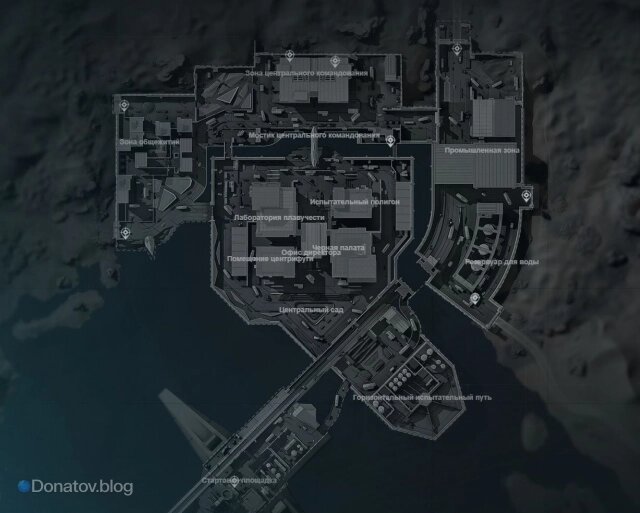    Точки спавна на карте «Космогород» в Delta Force