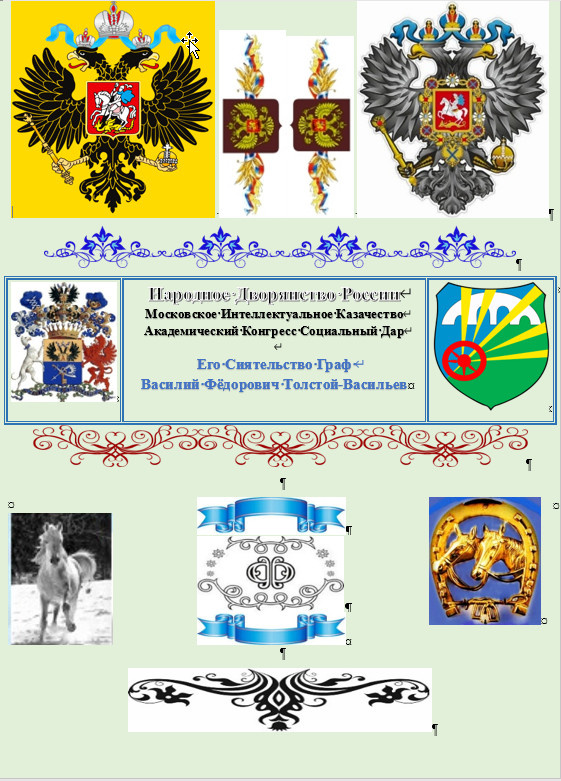 Задняя сторона Досье-Пакета