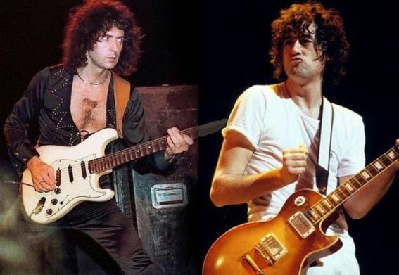 Ричи Блэкмор и Джимми Пейдж. Коллаж