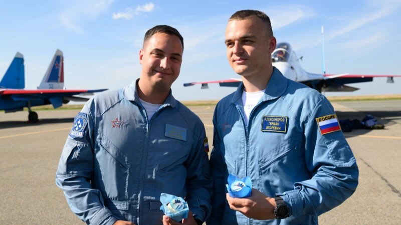     Прилет «Русских витязей» в Барнаул. 28 августа 2025. Дмитрий Лямзин