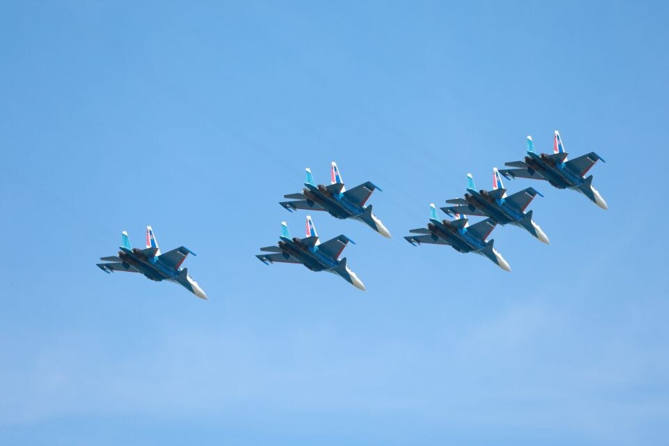    Прилет "Русских Витязей" в Барнаул. Источник: Олег Укладов