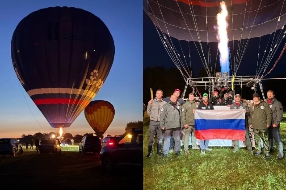    Пилоты Конюхов и Меняйло побили национальный рекорд на аэростате на Алтае