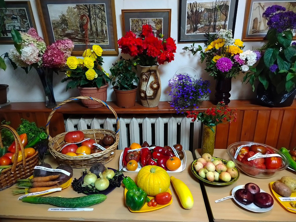 На выставке урожая клуба "Огородник"