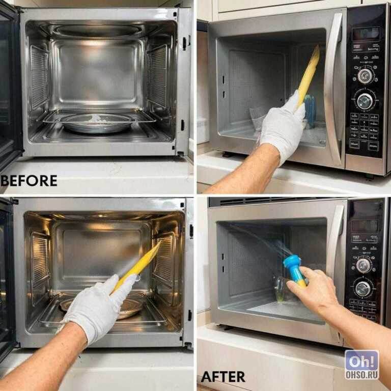    Лайфхаки для чистки микроволновки и духовки