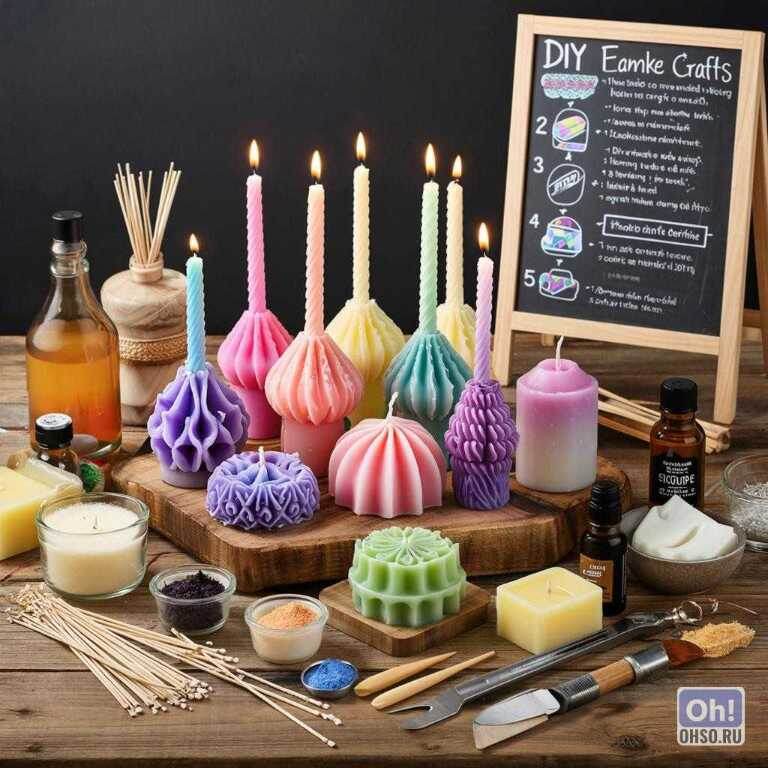    Как сделать декоративные свечи своими руками © ohso.ru