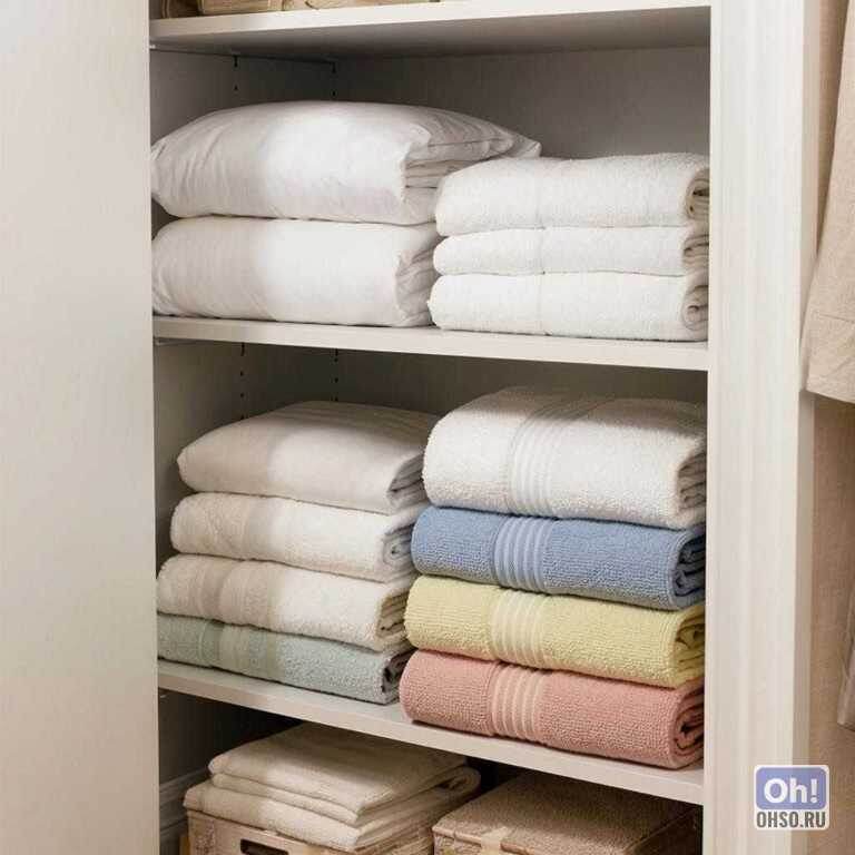    Идеальное хранение постельного белья и полотенец © ohso.ru