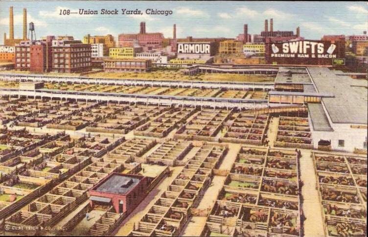 Бойня Union Stock Yards в Чикаго