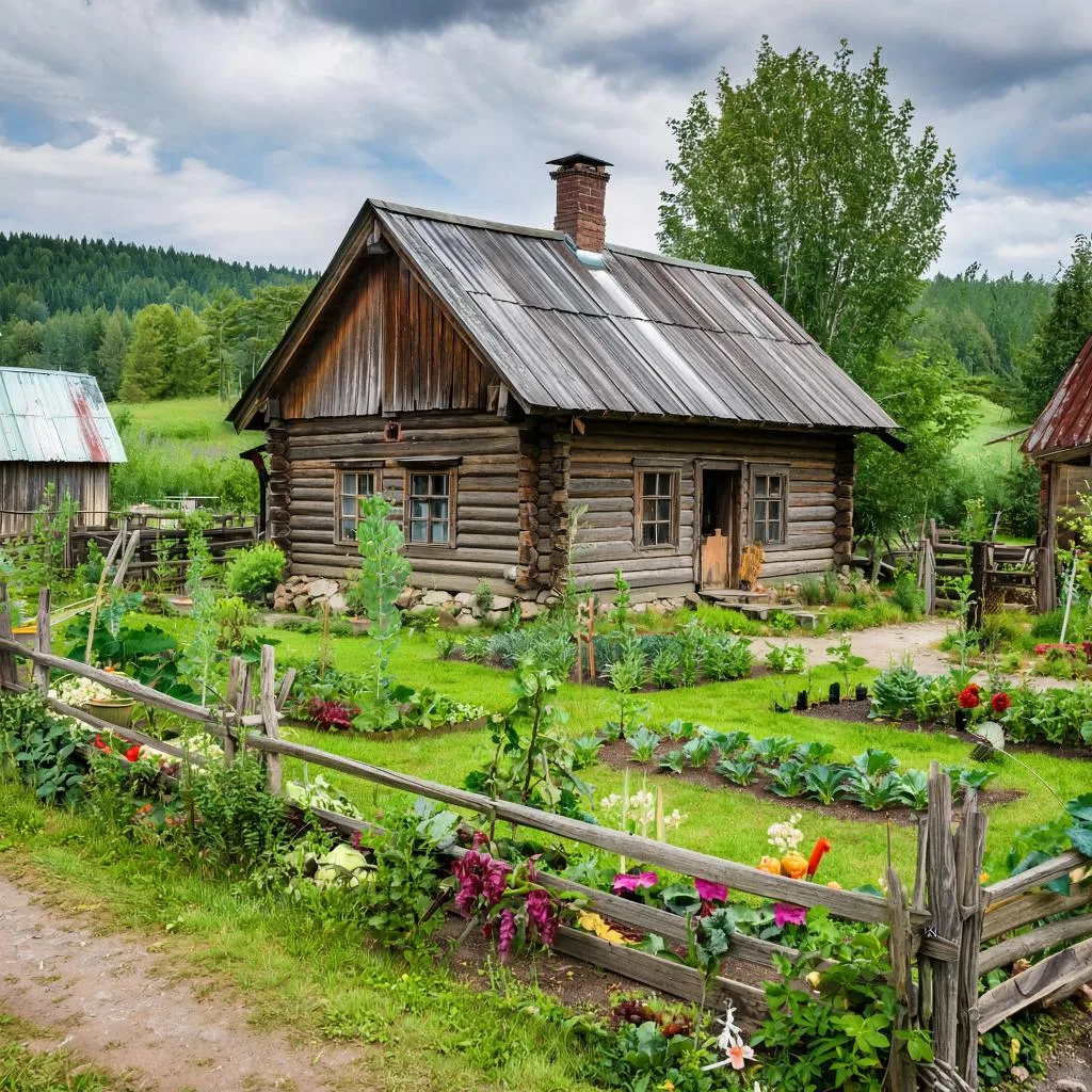 Деревенский домик