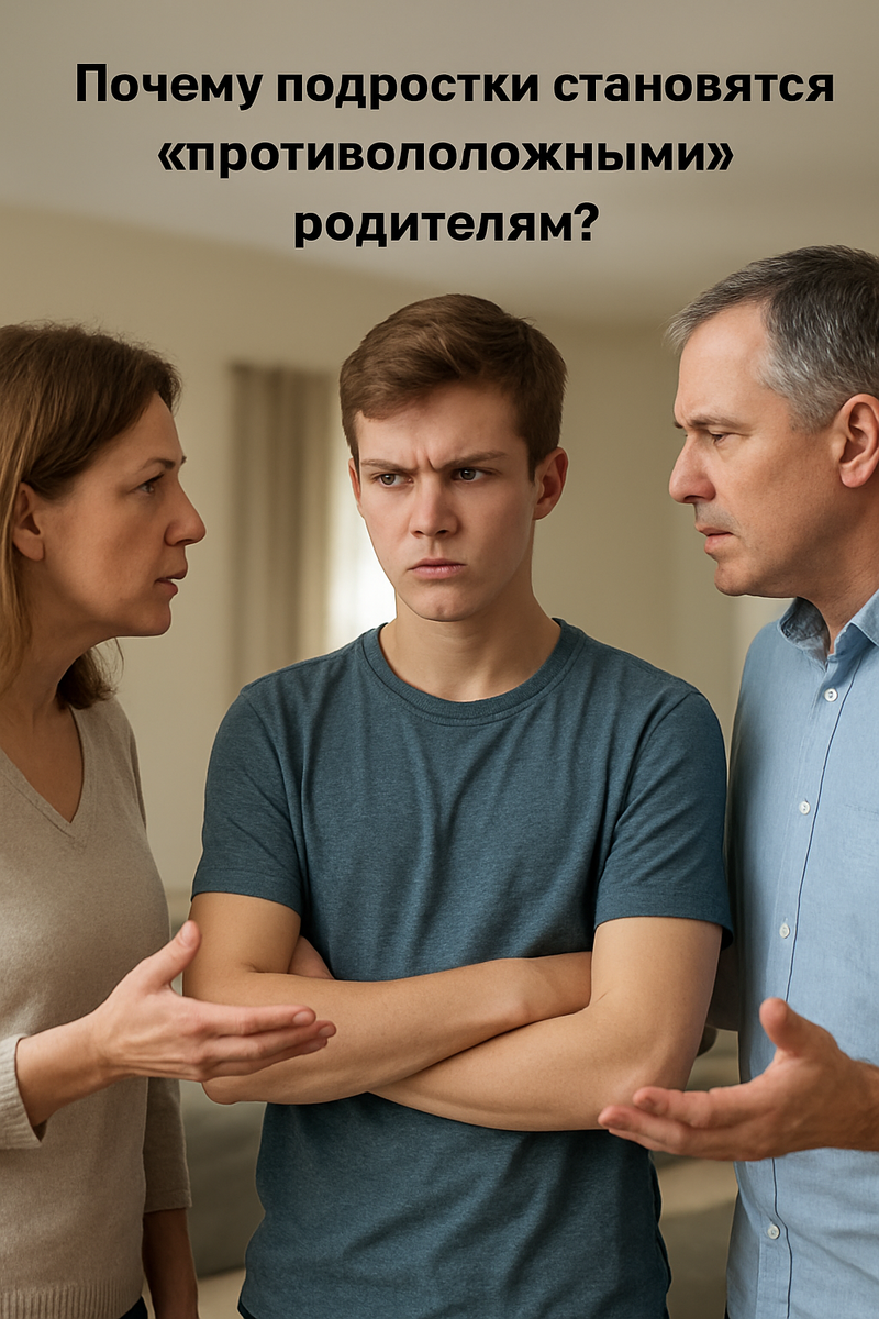 Почему подростки становятся «противоположными» родителям?