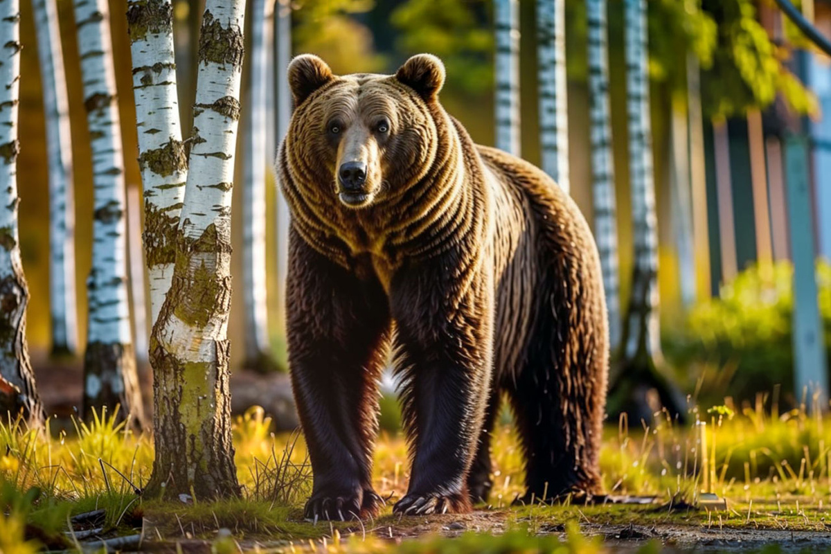 Минздрав прокомментировал состояние пострадавшего от нападения медведя в Приморье.  Фото: Изображение сгенерировано нейросетью Kandinsky 3.1