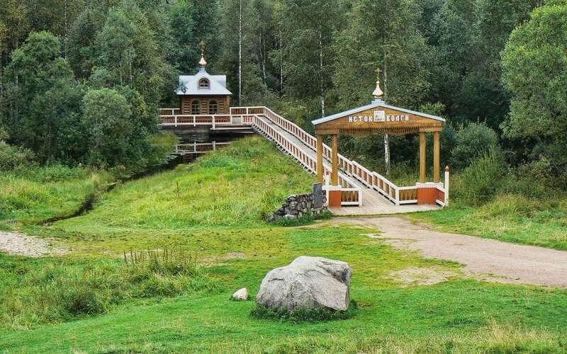    Исток Волги находится в одноименном заказнике на Валдайской возвышенности.
