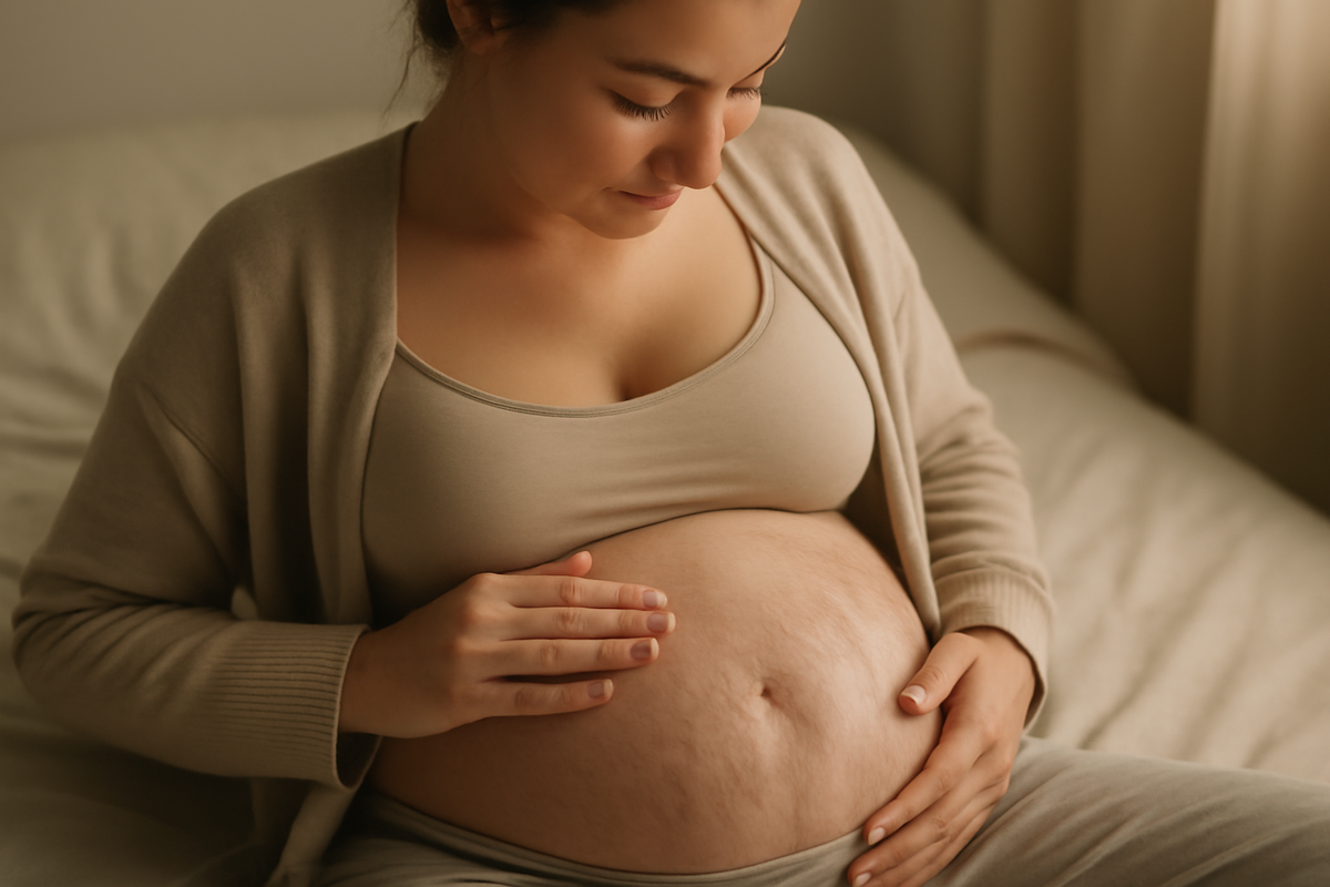 Что такое растяжки при беременности? Почему появляются растяжки при беременности.