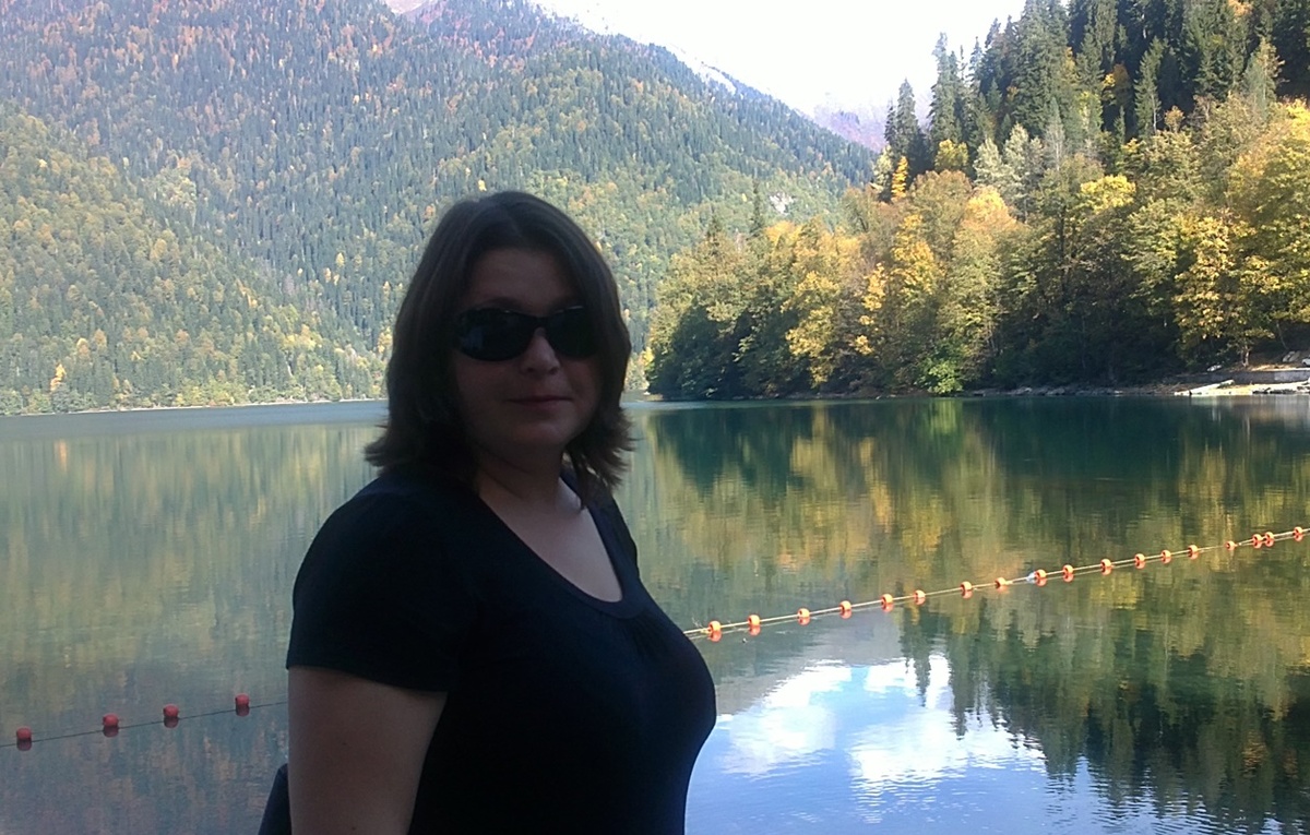 Озеро Рица в конце октября, Абхазия-2012