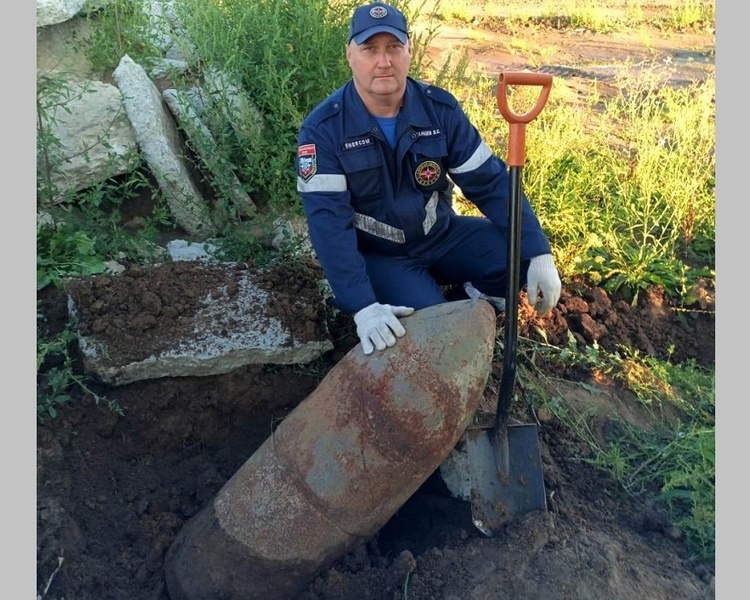     В Курском районе нашли 250-килограммовую авиабомбу