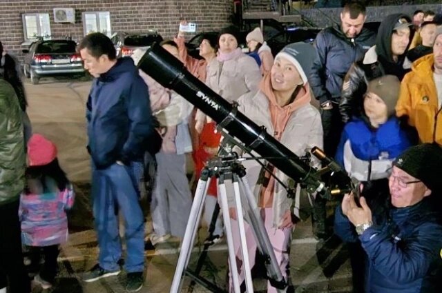    Площадка у дацана Ринпоче Багша уже известна любителям астрономии Бурятии. Фото: Телеграм-канал "АстроЛюбители Бурятии"