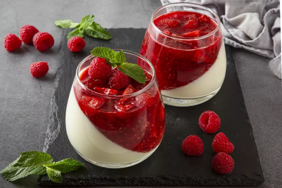 Вариант подачи панна-котты