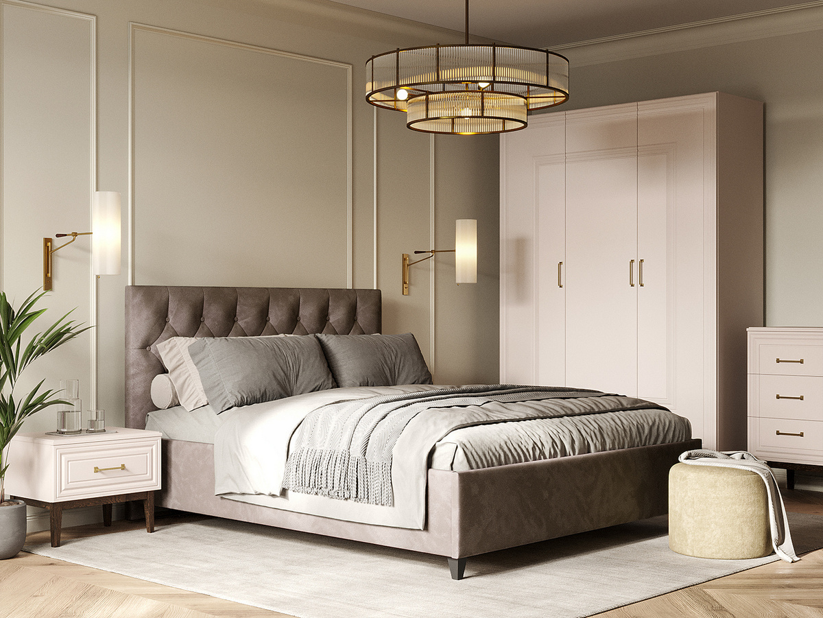 На обложке двуспальная кровать Алье с подъемным механизмом