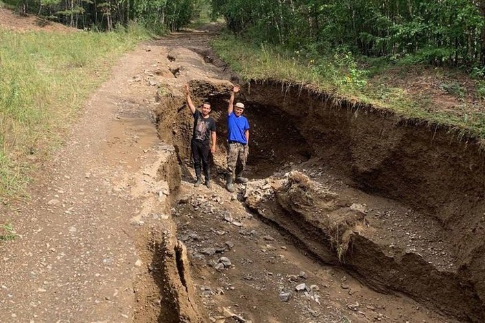    Дорога в Онгурен. Фото очевидцев
