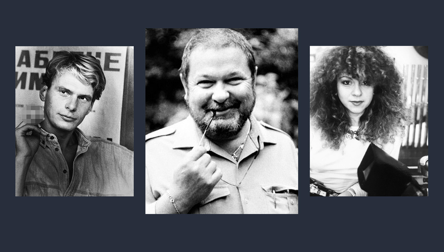 Евгений Додолев, Юлиан Семёнов, Оливия Лихтенштейн (слева направо). Фото © Wikipedia, © Instagram / olichtenstein