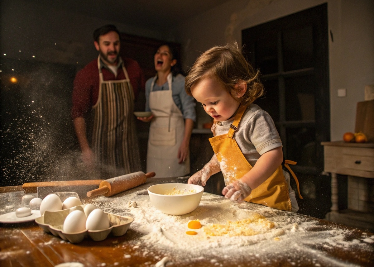 «Можно я сама яичко разобью?» — спросила 3-летняя дочка. 