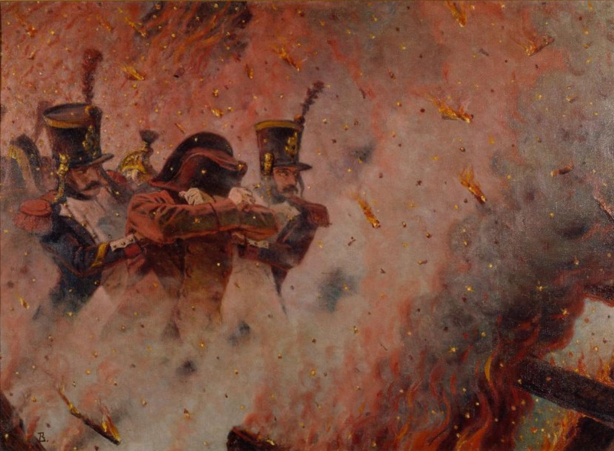 Памятники Музея Отечественной войны 1812 года. Сквозь пожар. Верещагин Василий Васильевич. 1899-1900 гг.