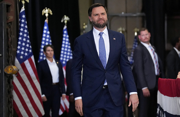    Вице-президент США Дж. Д. Вэнс.Andrew Harnik/Reuters