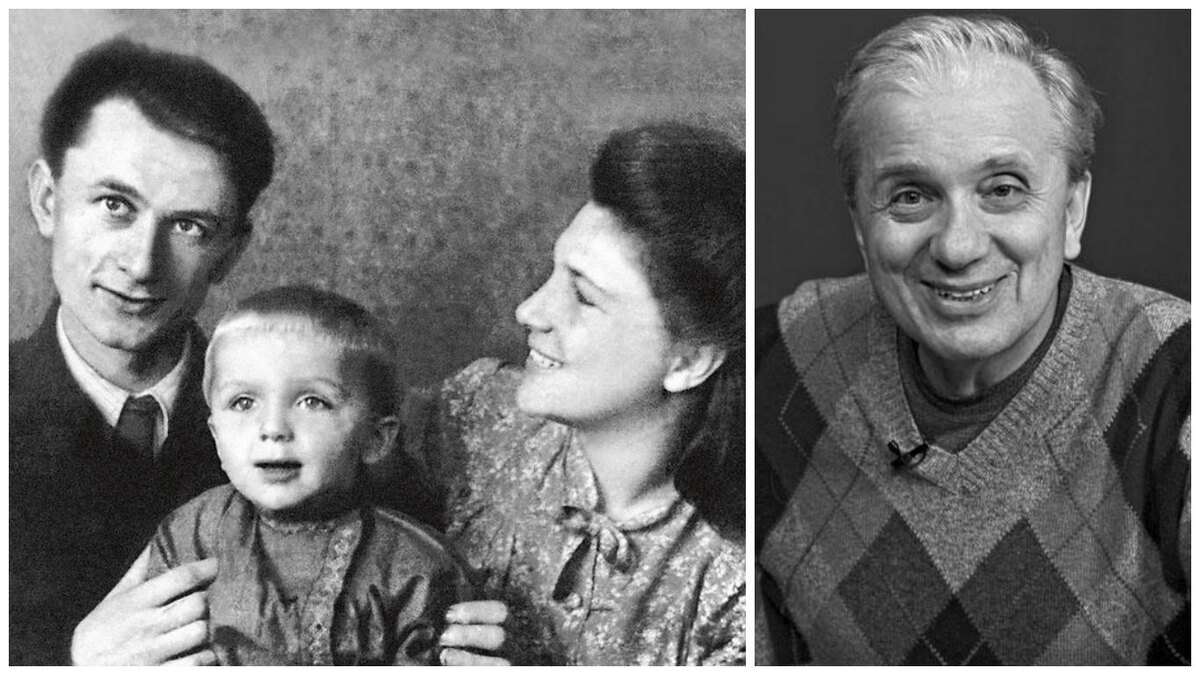 Евгений Стеблов в детстве с родителями