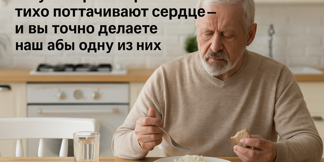 3 кулинарные привычки тихо подтачивают сердце — и вы точно делаете хотя бы одну из них