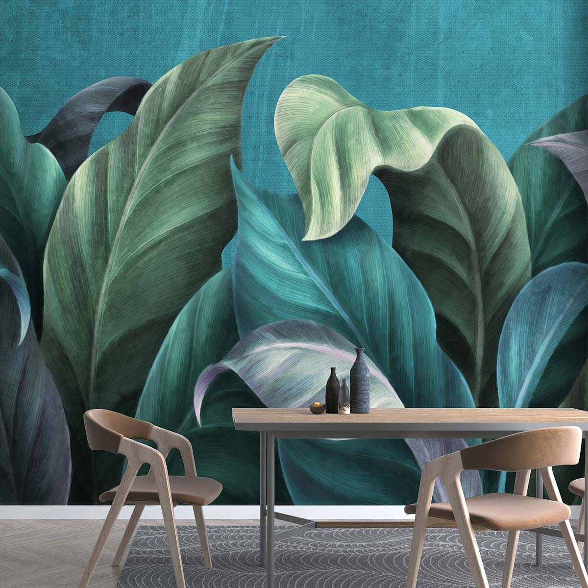 Пример отделки стены флизелиновыми фотообоями VEROL. Артикул на WB: 246636964.