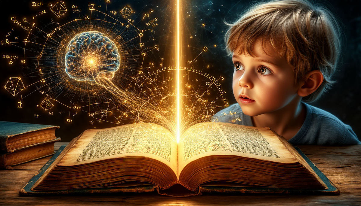 Мозг регенерирует и формирует новые связи. Здесь фокус на самом моменте "взрыва" интеллекта.