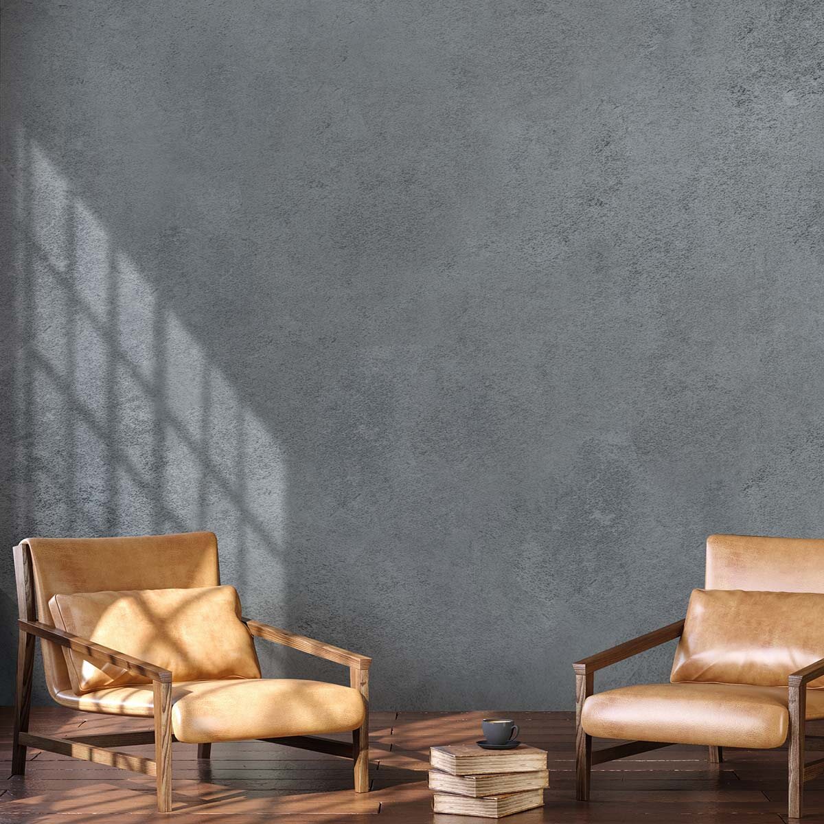 Пример отделки стены флизелиновыми обоями-компаньонами VEROL. Артикул на WB: 454105642.