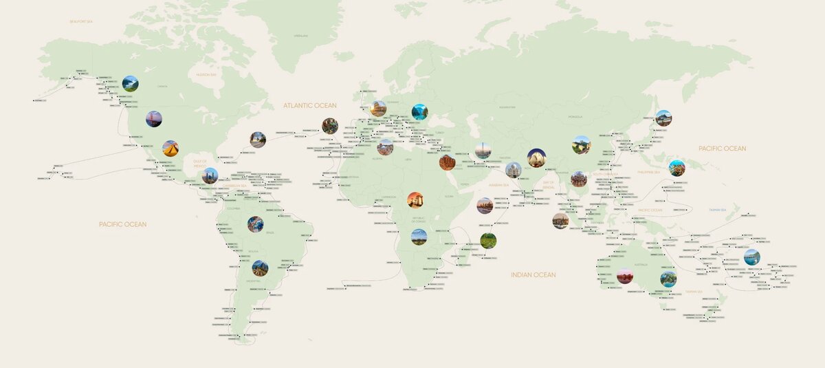 Маршрут круиза