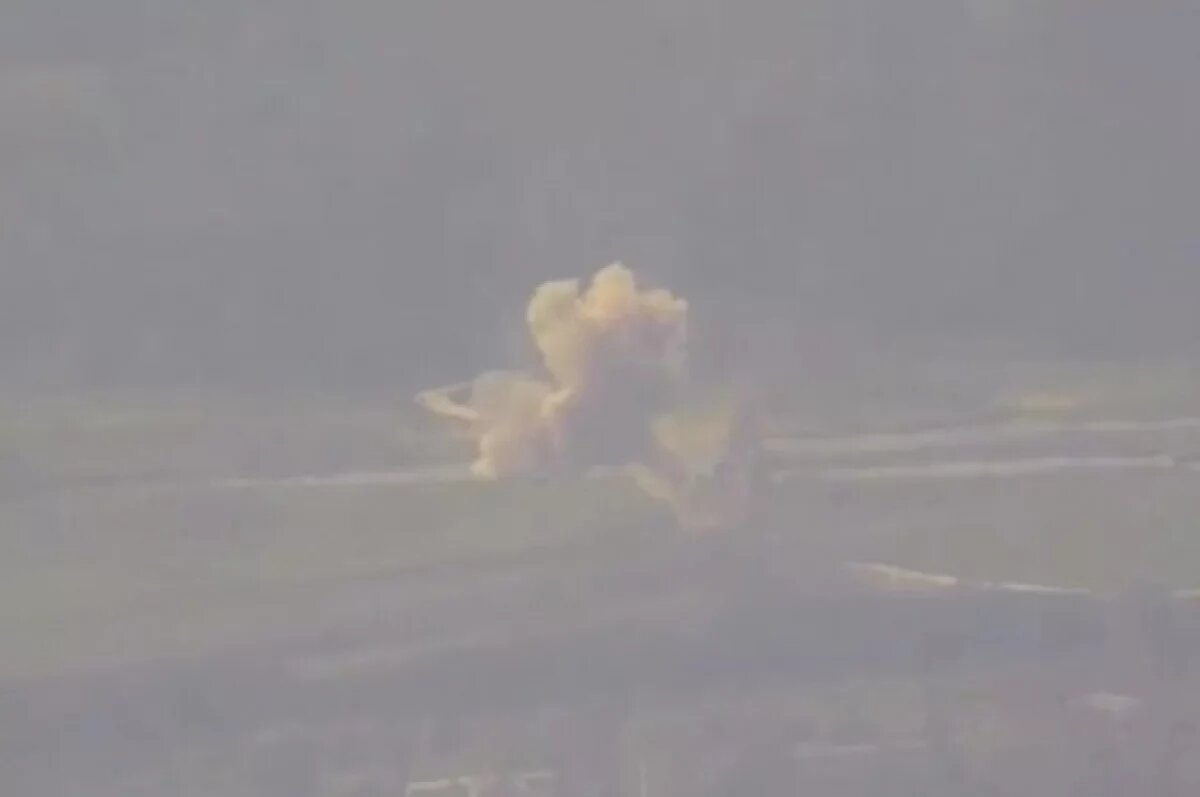    Уничтожение переправы ВСУ через Оскол в Харьковской области сняли с воздуха