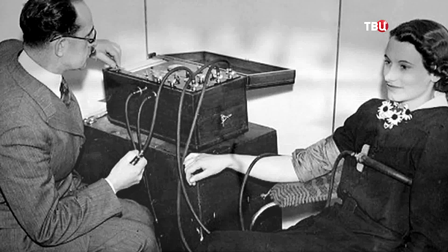 Допрос на полиграфе.  Изображение из открытых источников.