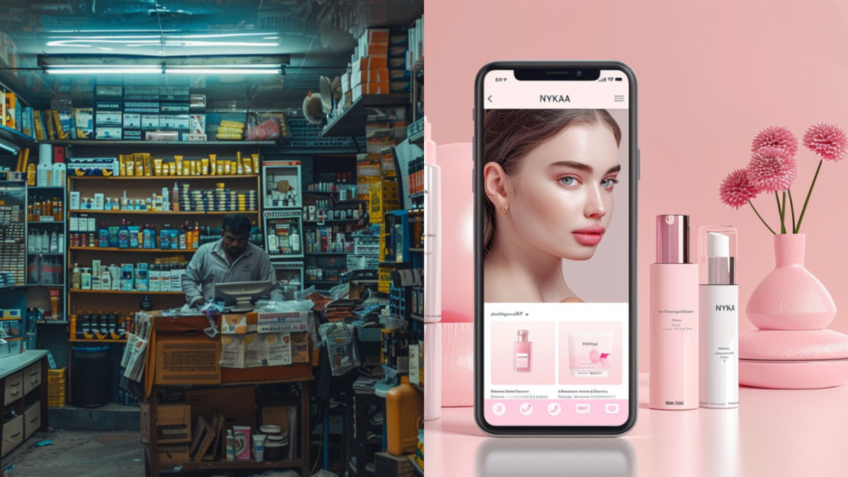 Революция beauty-шопинга: от хаотичного индийского магазина с пыльными полками и растерянным продавцом до стильного приложения Nykaa с персональными рекомендациями и премиальным сервисом.