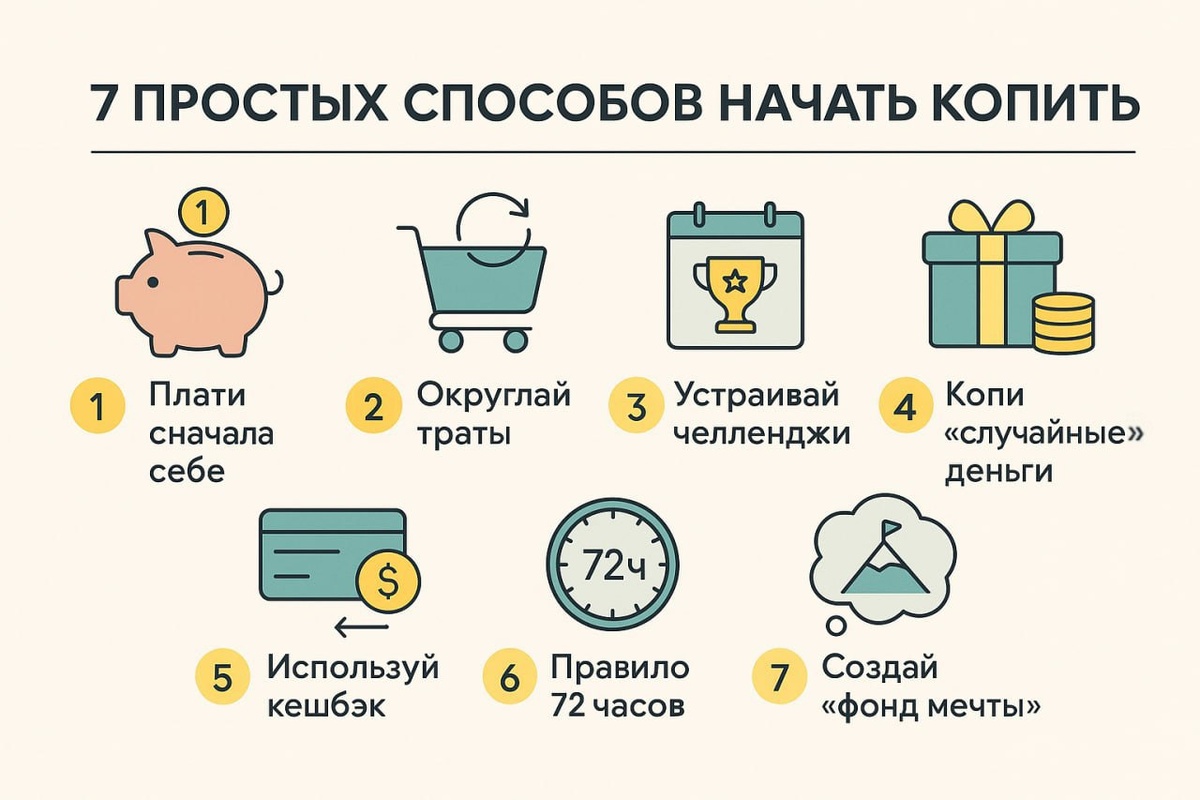 7 простых способов начать копить