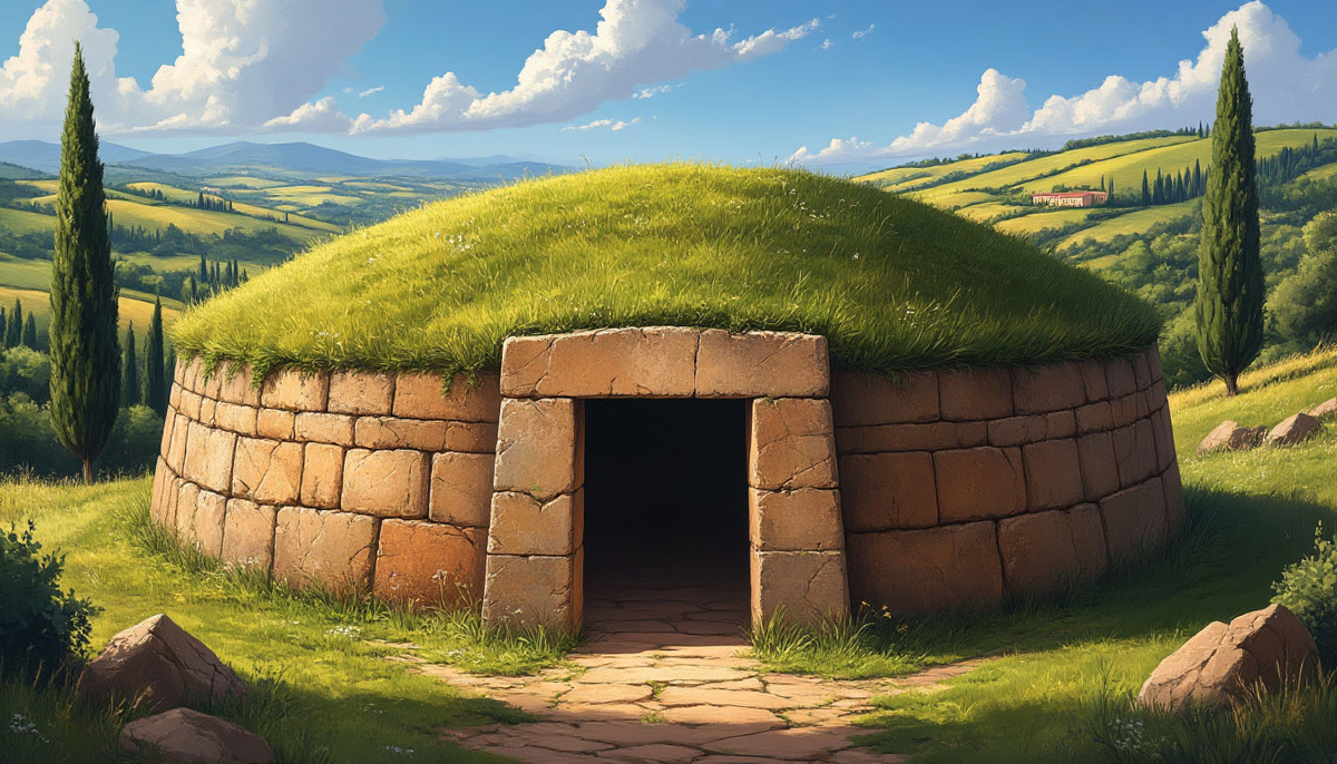 Этрусская гробница по версии ИИ