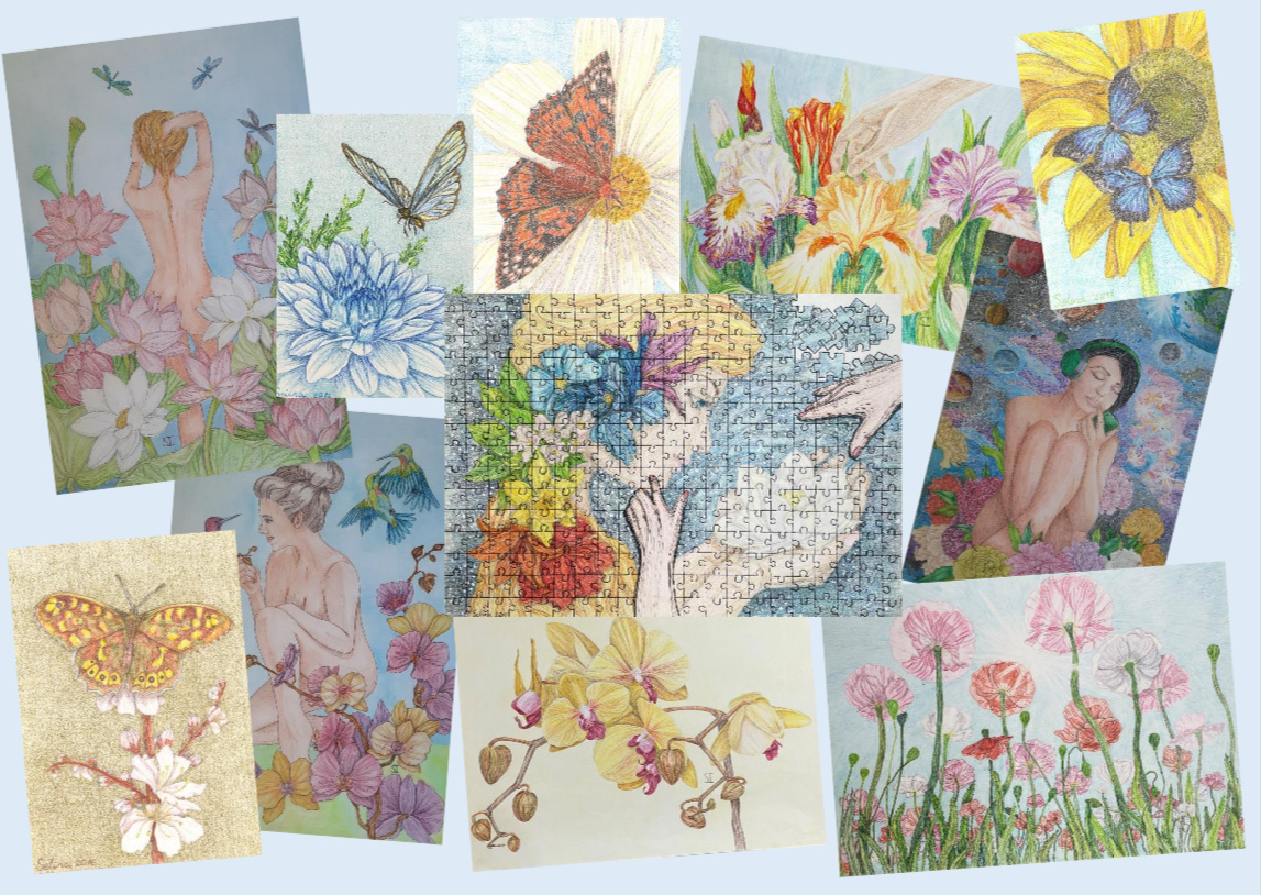 Мои акварельно-графические картины 