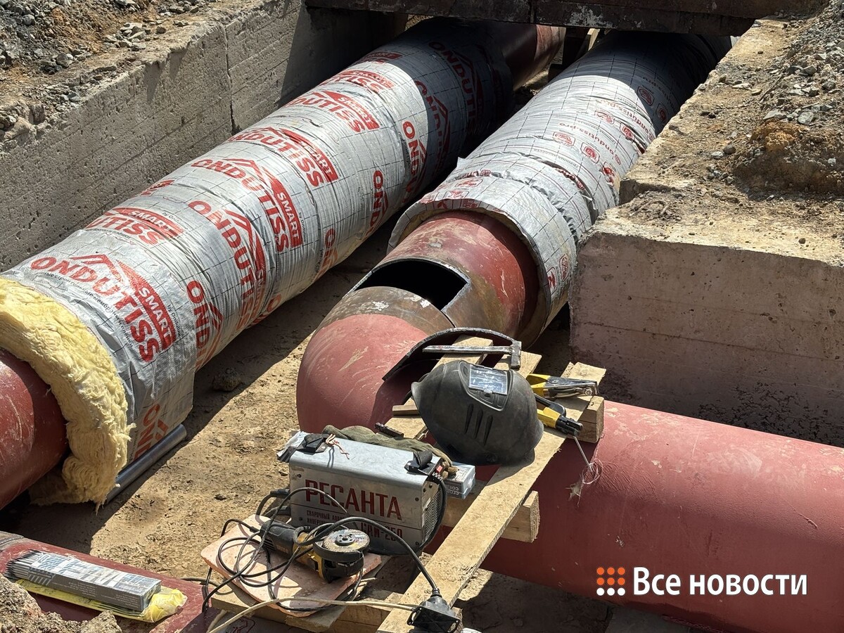 Замена теплосетей у площади Славы; Архив ИА «Все новости»