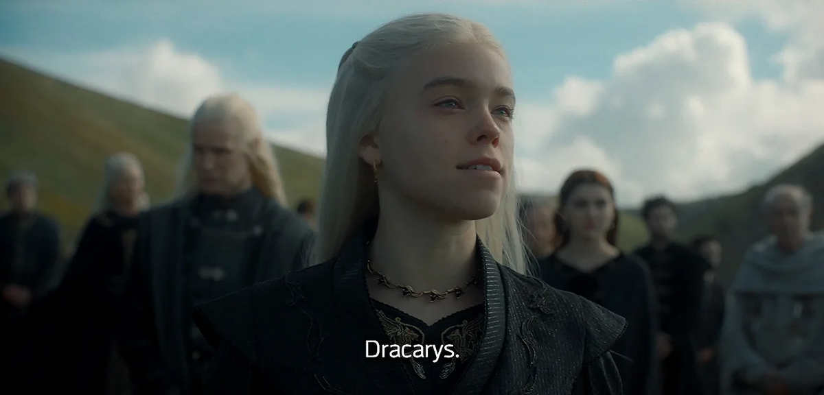 кадр из сериала «Дом дракона»