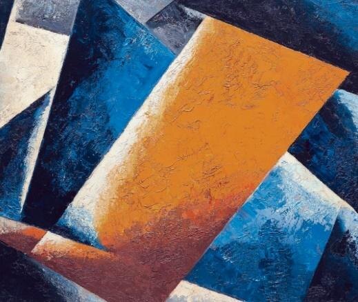 Любовь Попова. «Живописная архитектоника», 1918 год, Музей Тиссена-Борнемисы, Мадрид © Public domain