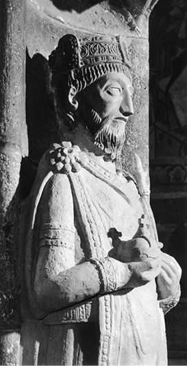 Карл Великий. Скульптура собора Св. Иоганна в Мюнстере. XII в.