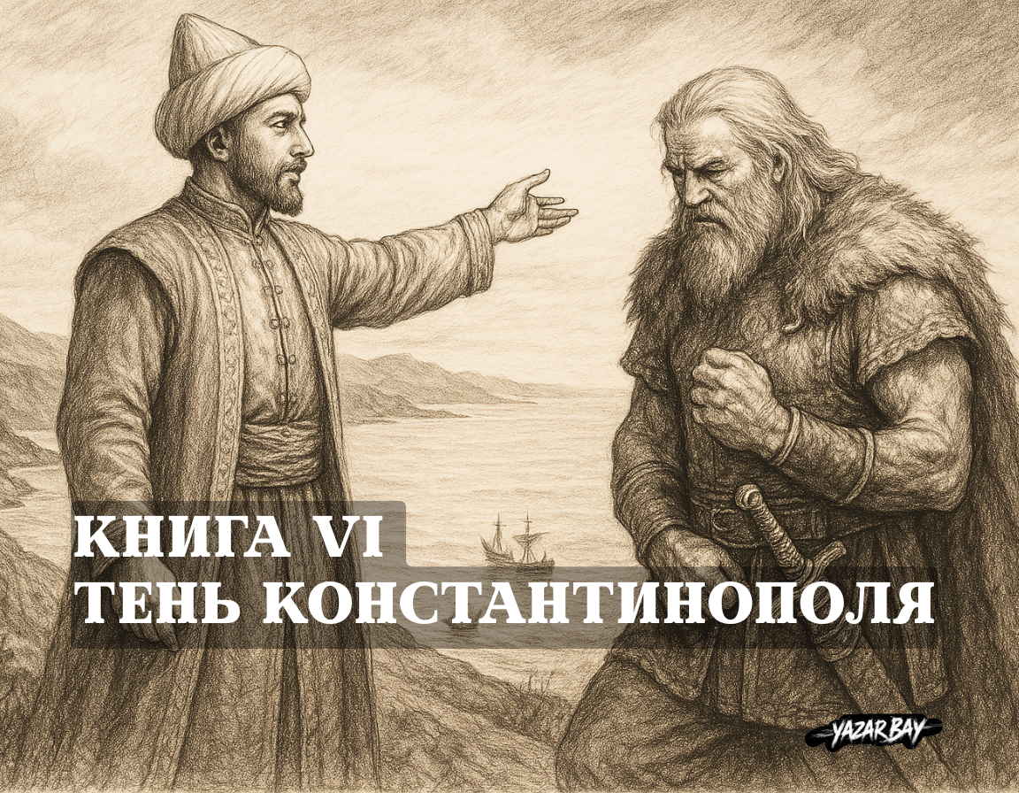 Старый воин Бамсы-бей вступает в тяжелый разговор с Османом-султаном, выражая свое непонимание нового «морского» курса своего правителя. ©Язар Бай