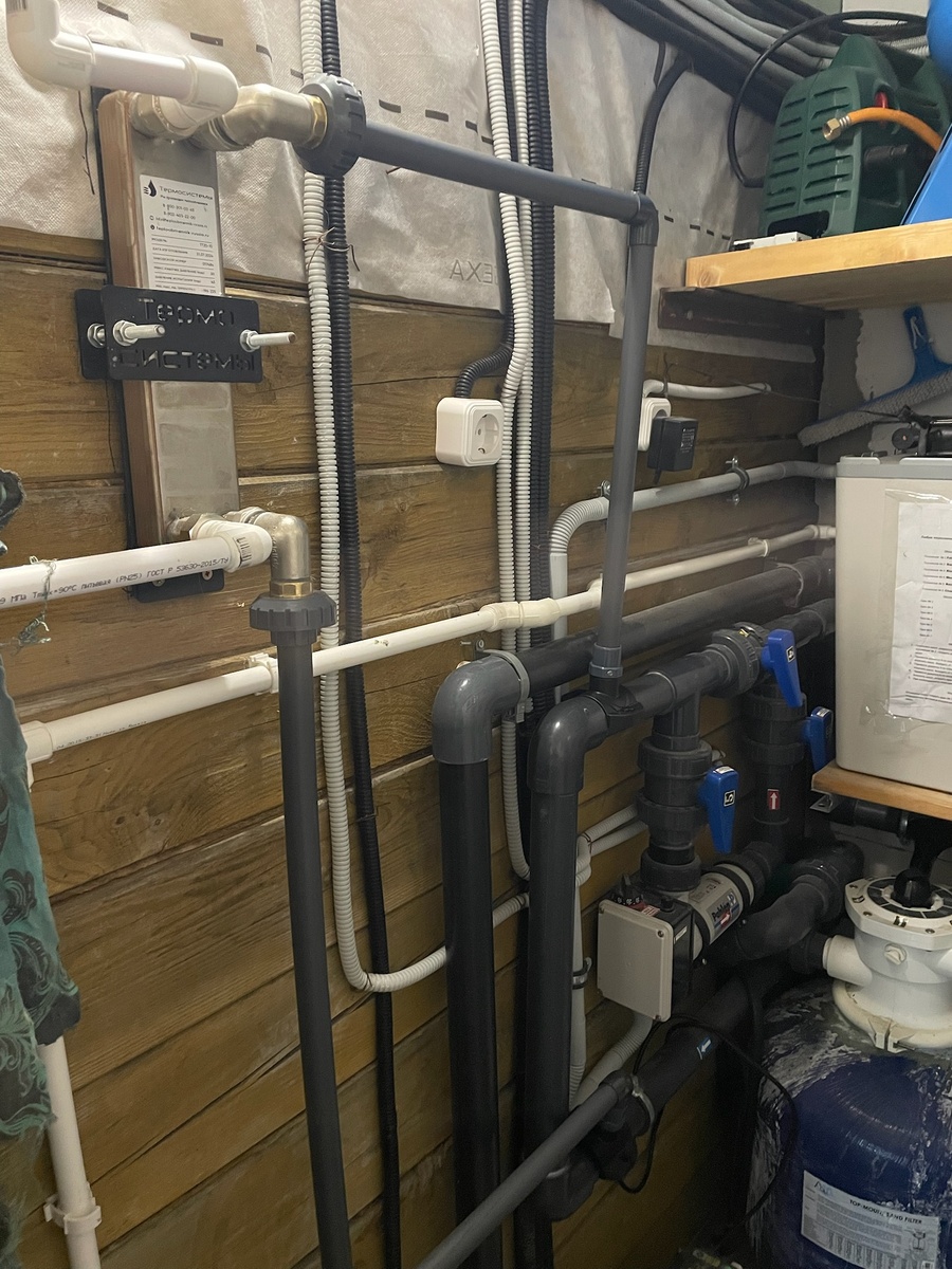 вот так мы врезали и обвязали теплообменник от газового котла